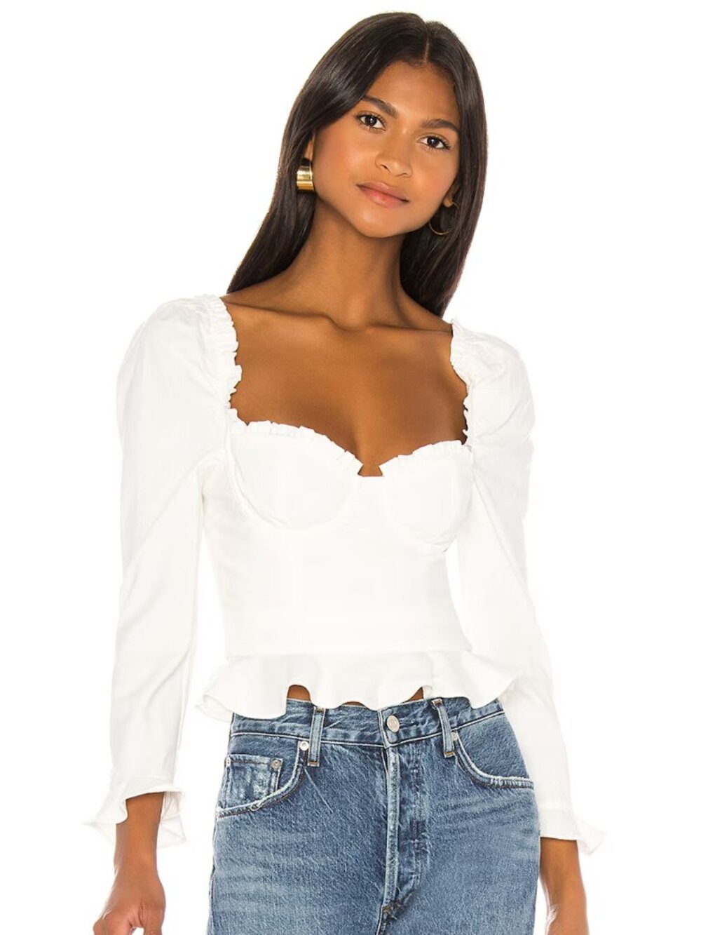 MAJORELLE EUC | Corie Top in White